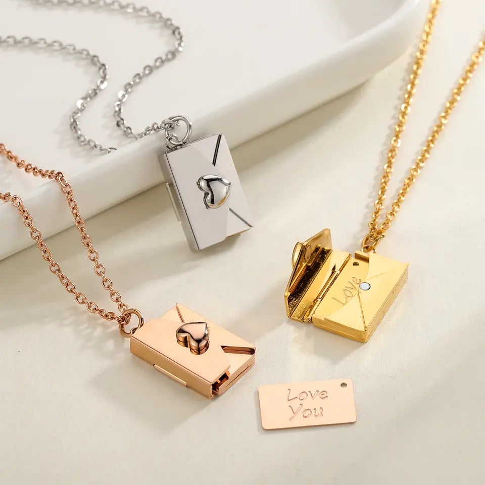 Eternal RoseBox & Love Letter Necklace