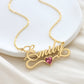 Birthstone Name Necklace - Eternal Rosebox & Love Letter Necklace