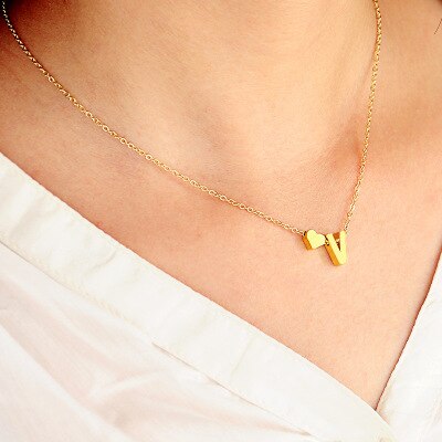 Heart Initial Necklace