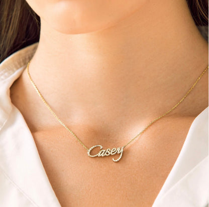 Diamond Name Necklace