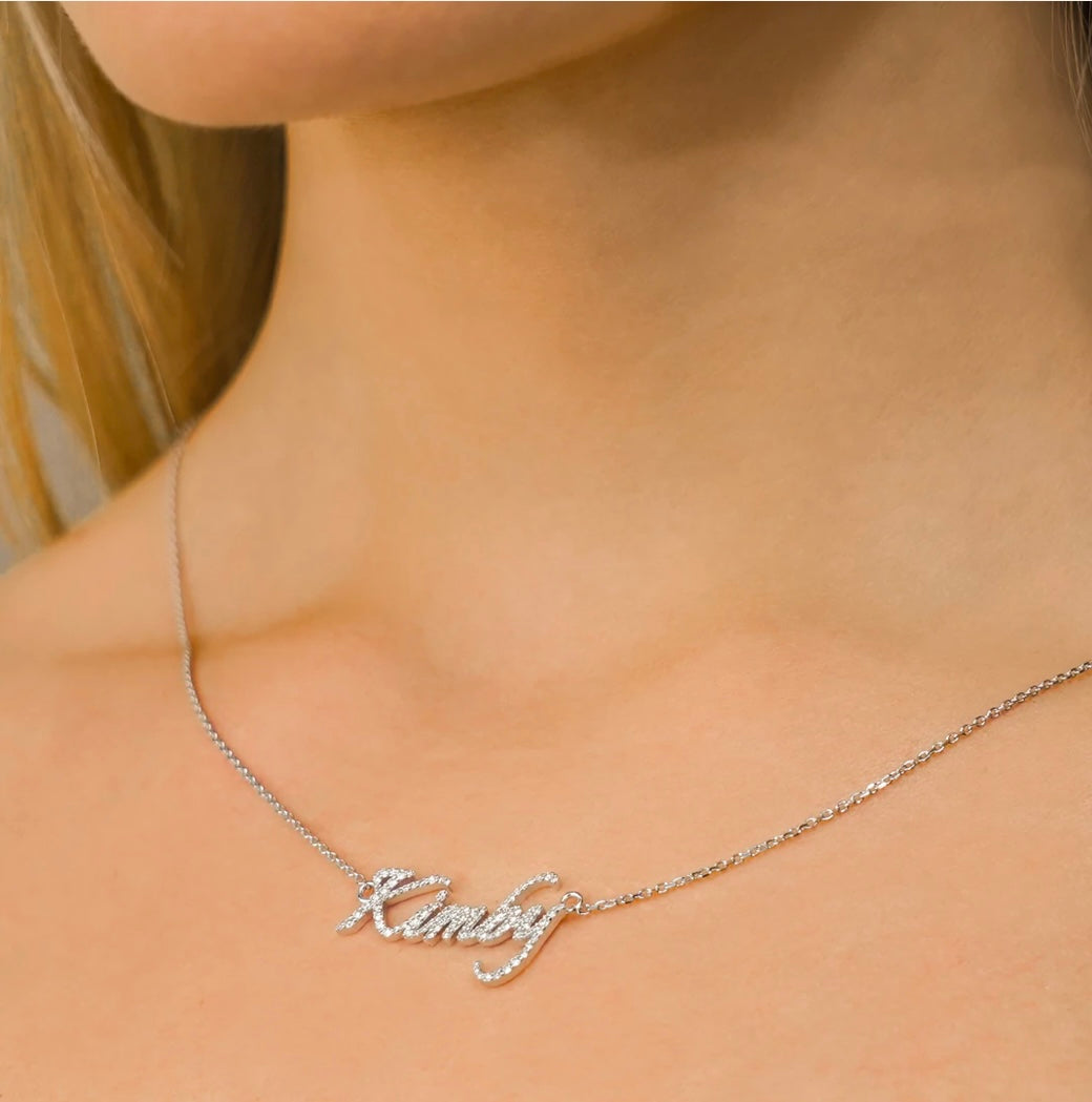 Diamond Name Necklace