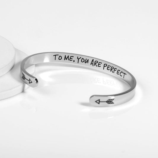 Handwriting Bangle Bracelet in Sterling Silver