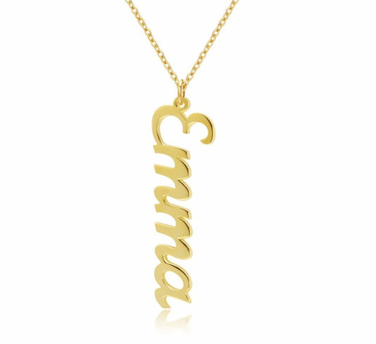 Vertical Name  Necklace