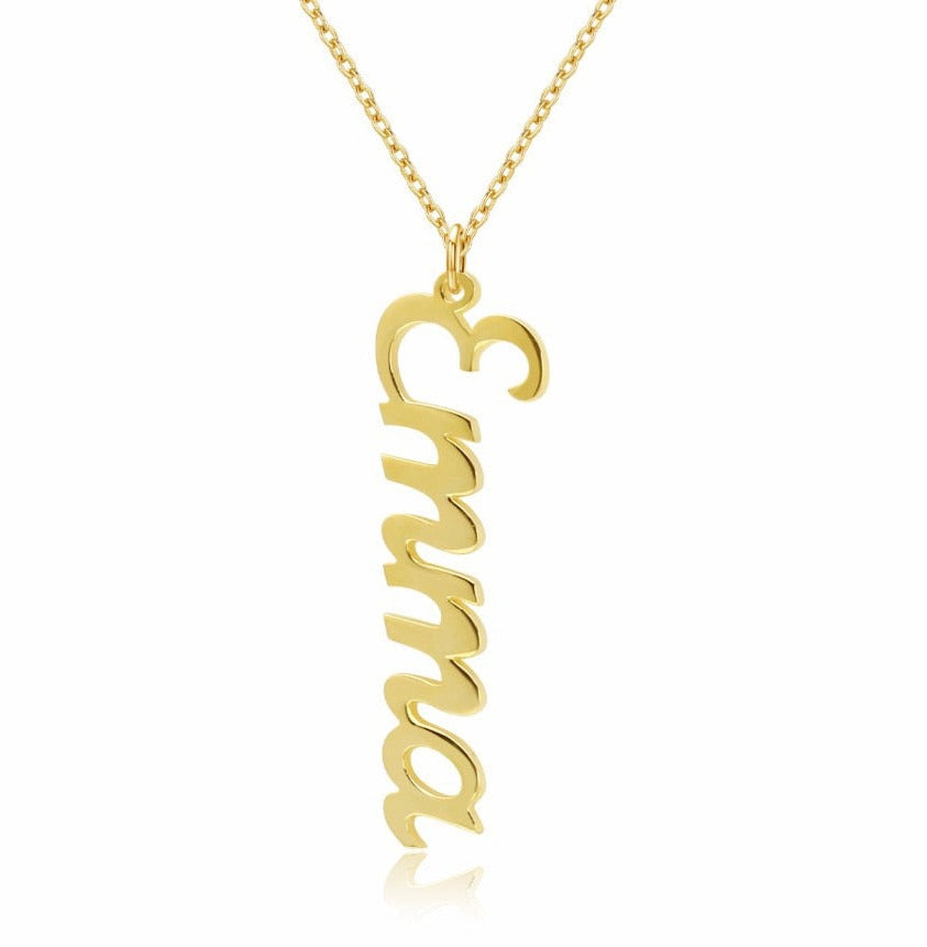 Vertical Name  Necklace