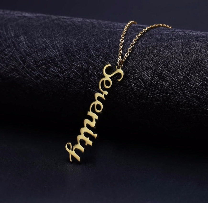 Vertical Name  Necklace