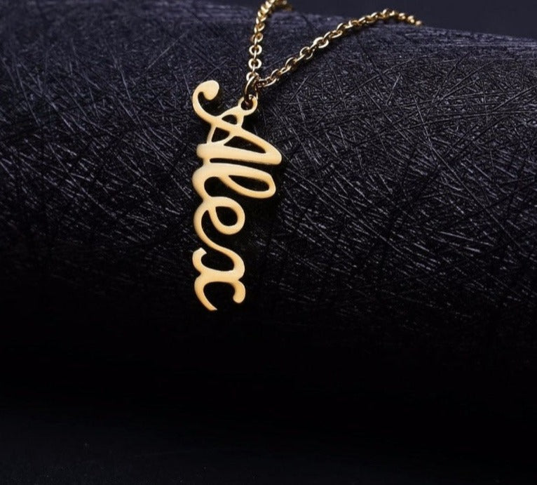 Vertical Name  Necklace