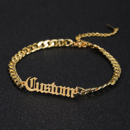 Old English Name  Bracelet