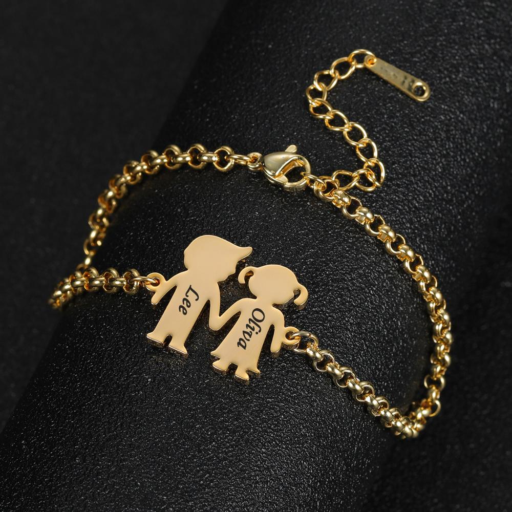 Couple Name Necklace in 18K Gold Plating