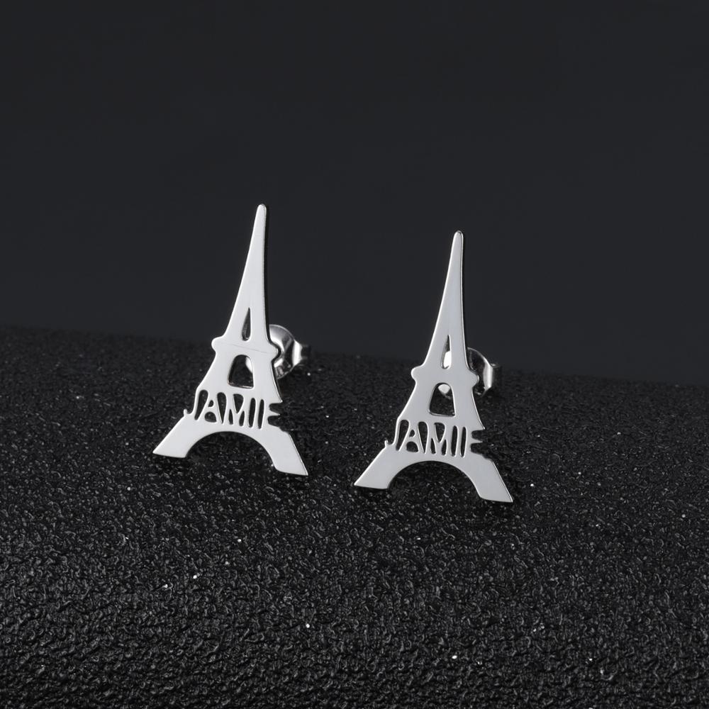 Eiffel Tower Name Earrings