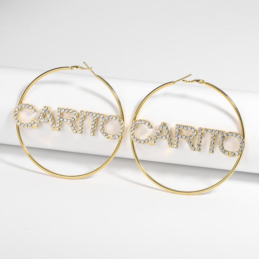 Diamond Hoop Earrings