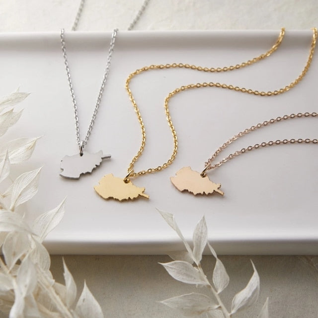 Map Necklace