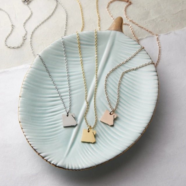 Map Necklace