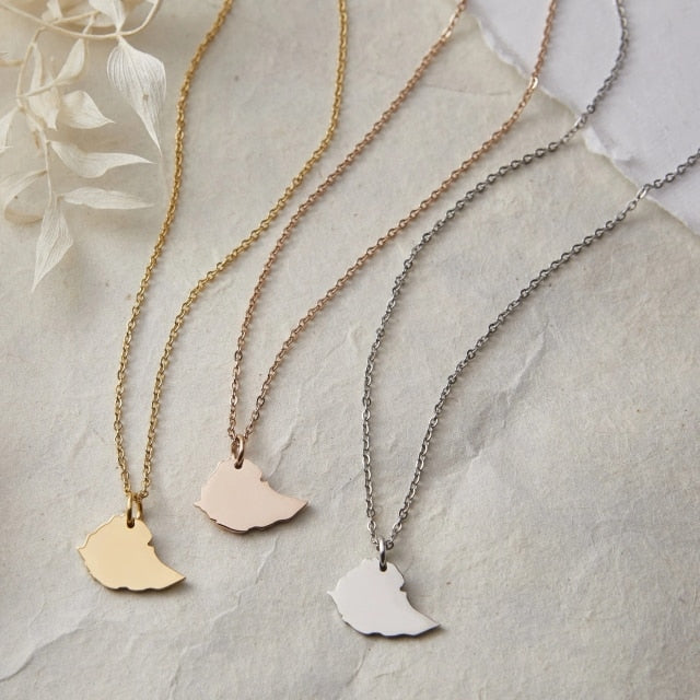 Map Necklace