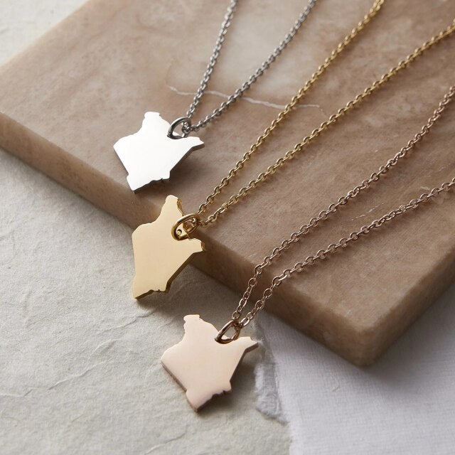 Map Necklace