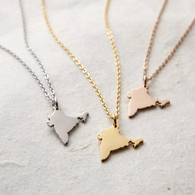 Map Necklace