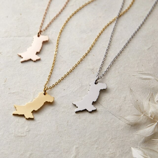 Map Necklace