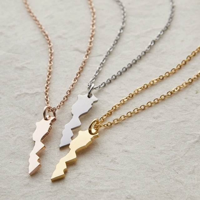 Map Necklace