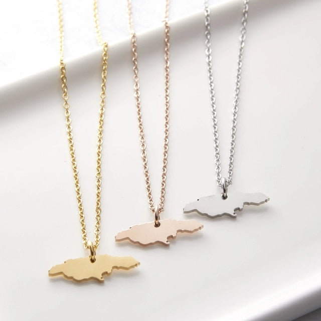 Map Necklace