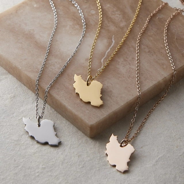 Map Necklace