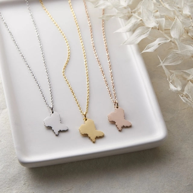 Map Necklace