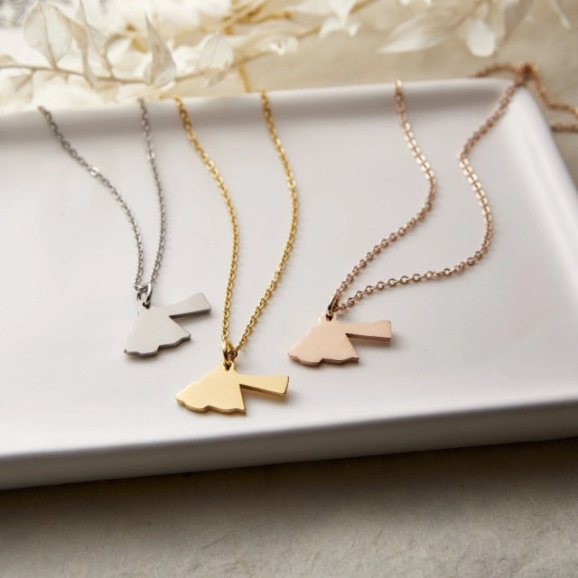 Map Necklace