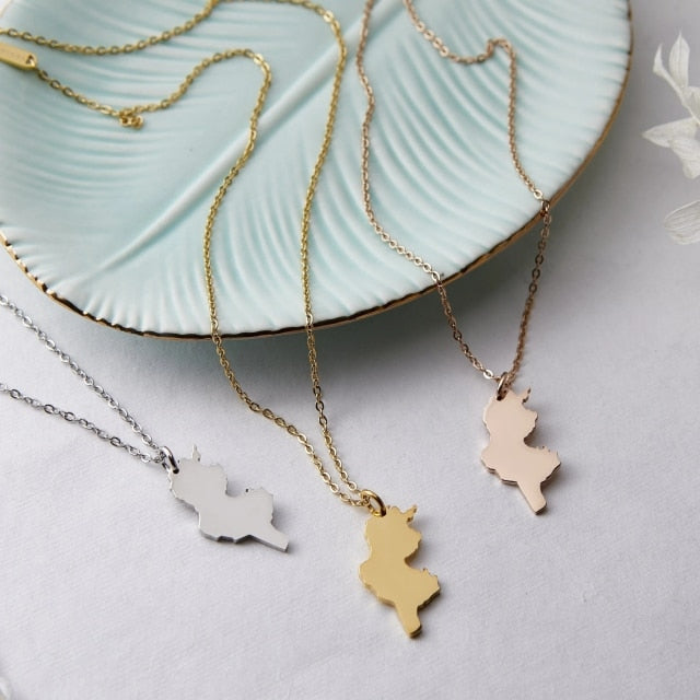 Map Necklace