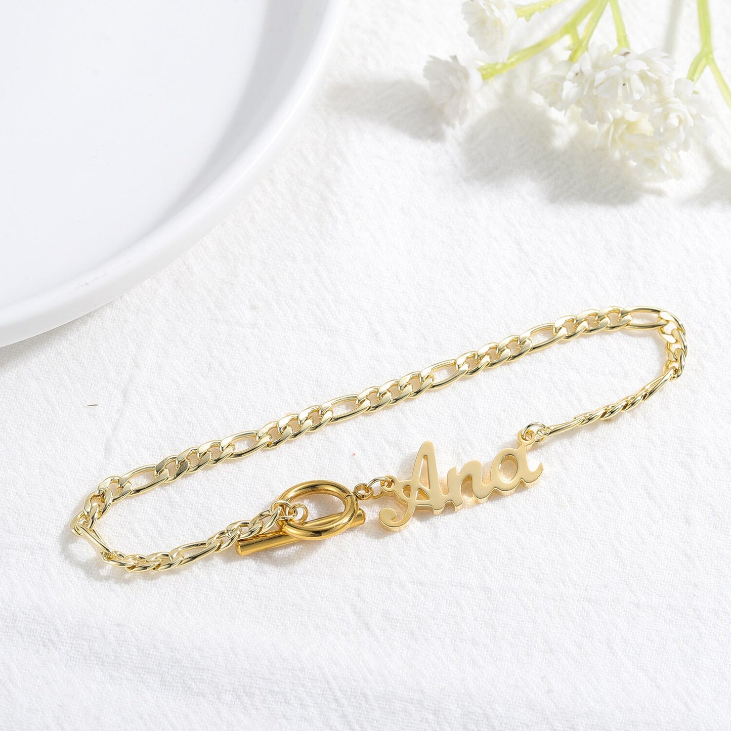 Italic Name Bracelet