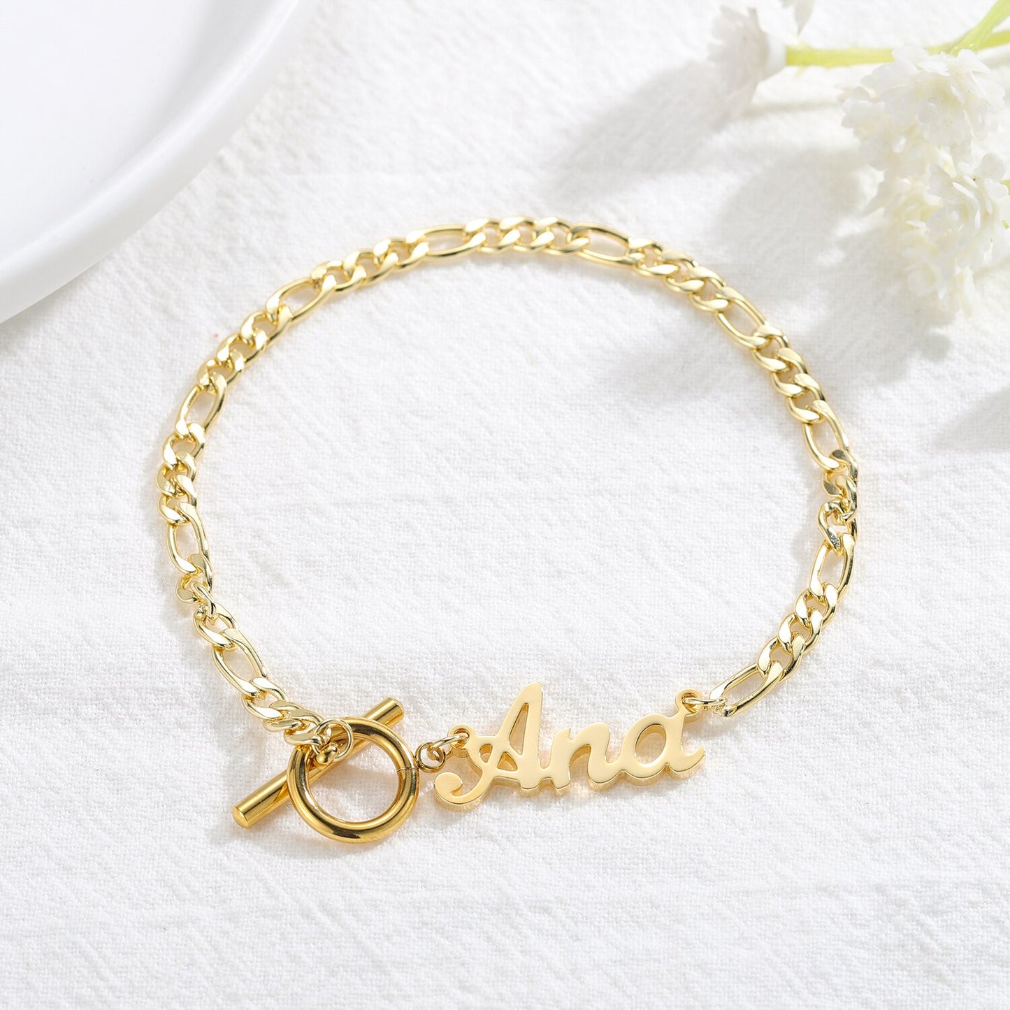 Italic Name Bracelet