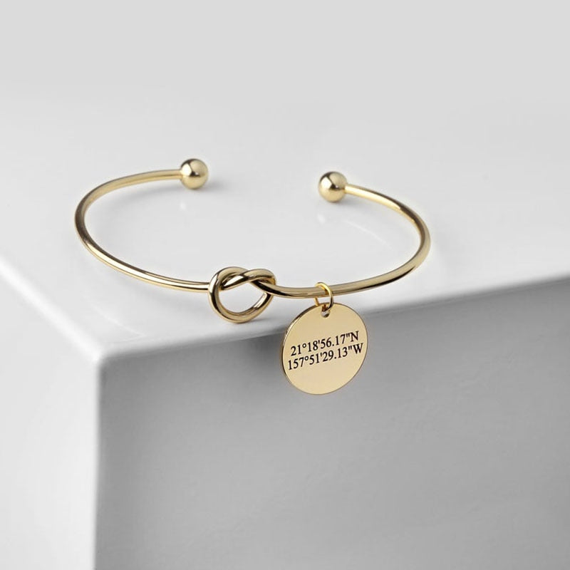 Coordinates Circular Bracelet