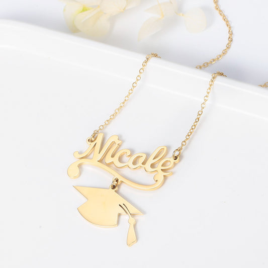 Graduation Name Necklace