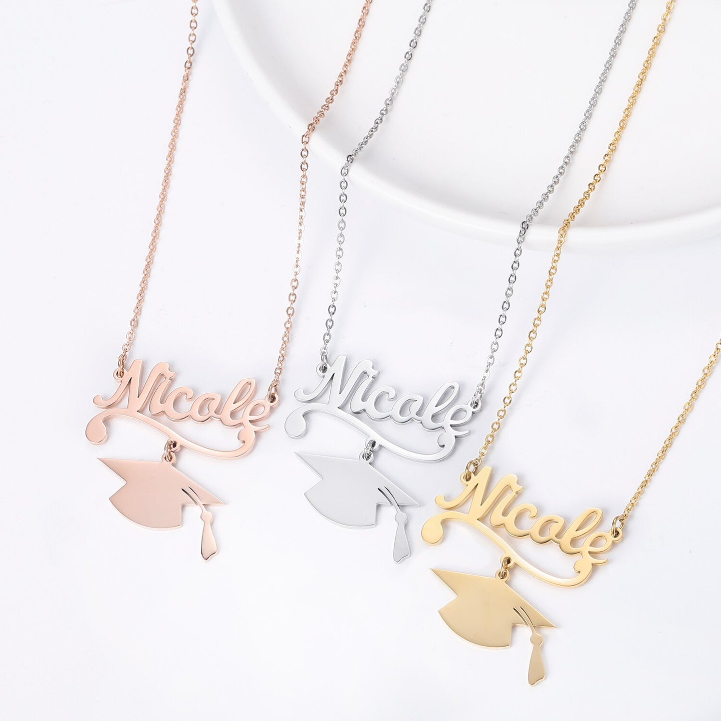 Graduation Name Necklace