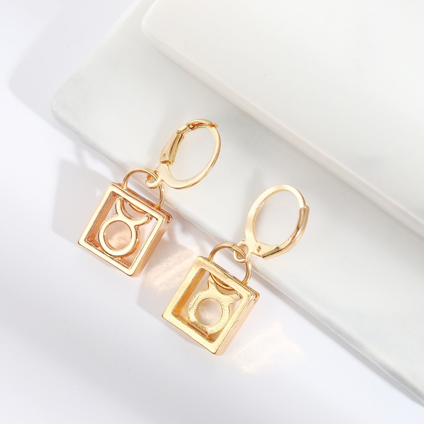 Zodiac Sign Earrings in 18K Gold Plating