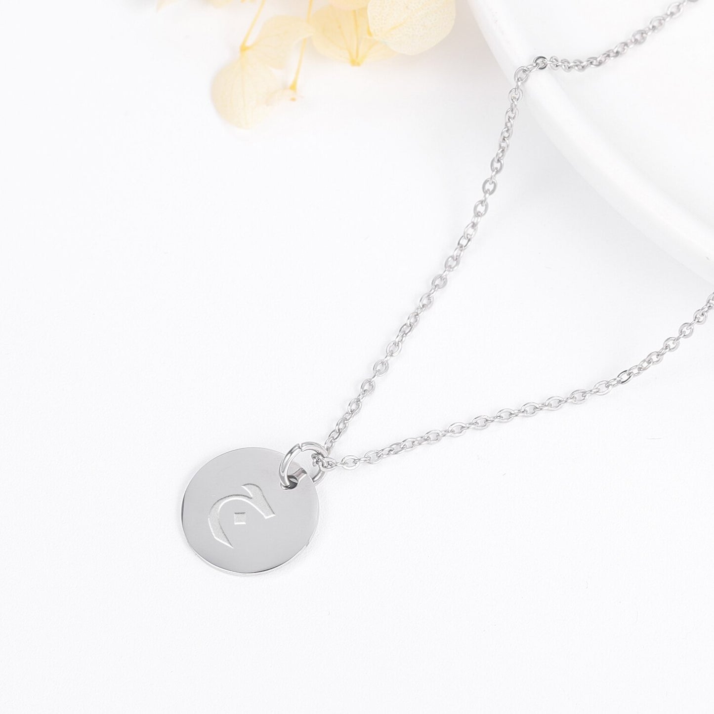 Circular Initial Necklace