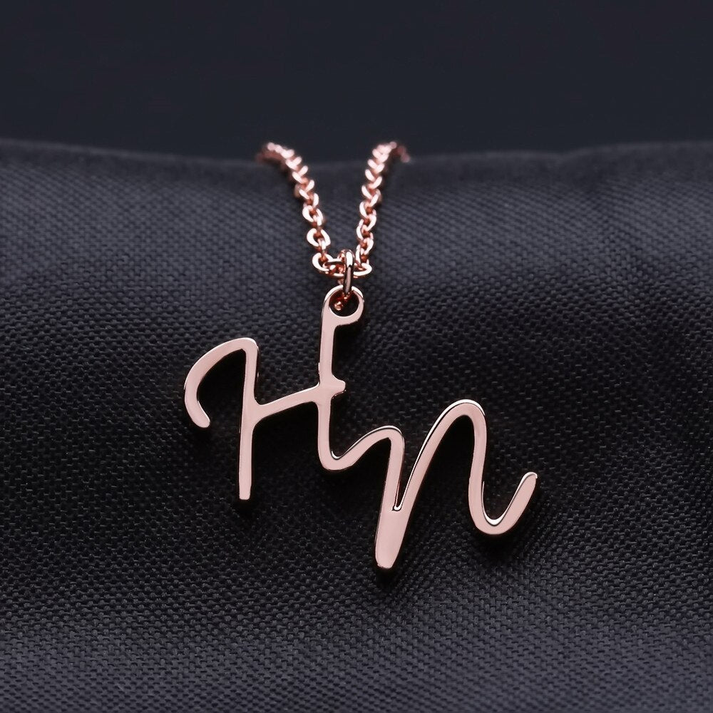 Double Letter Necklace