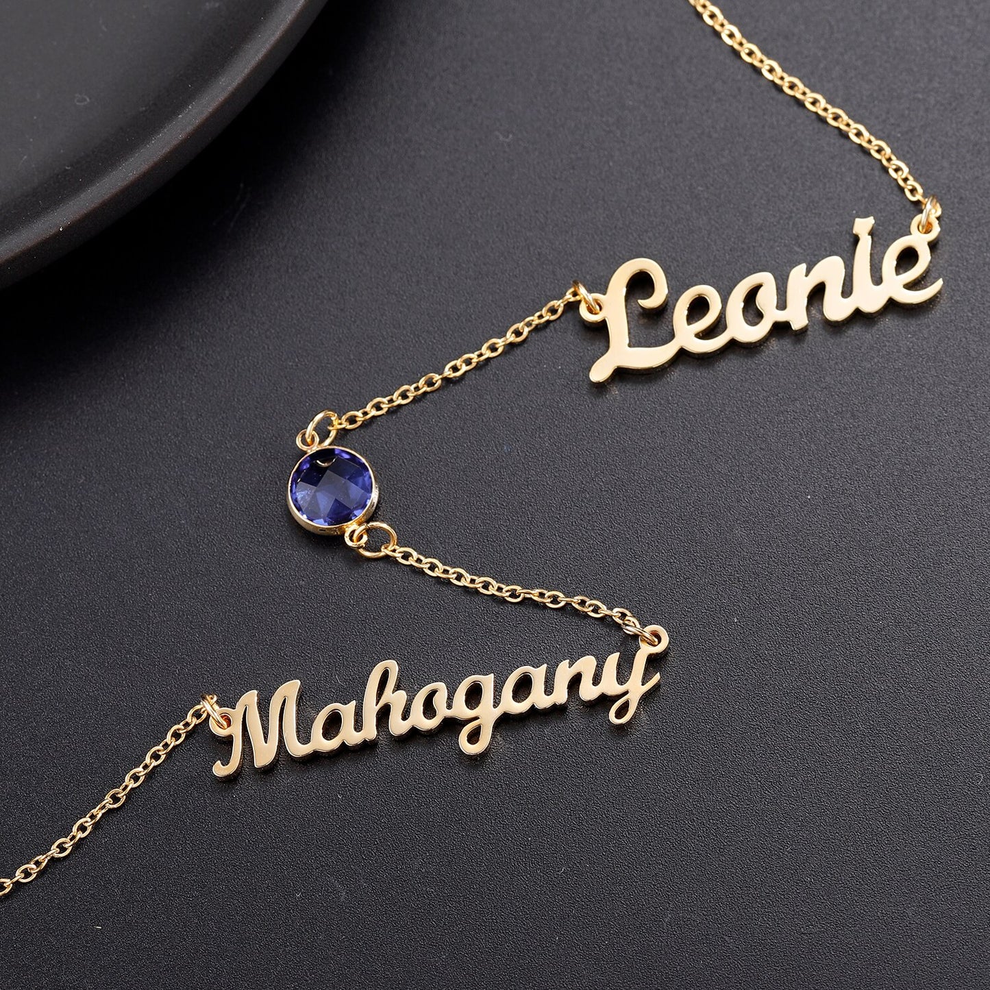 Twin Birthstone Necklace