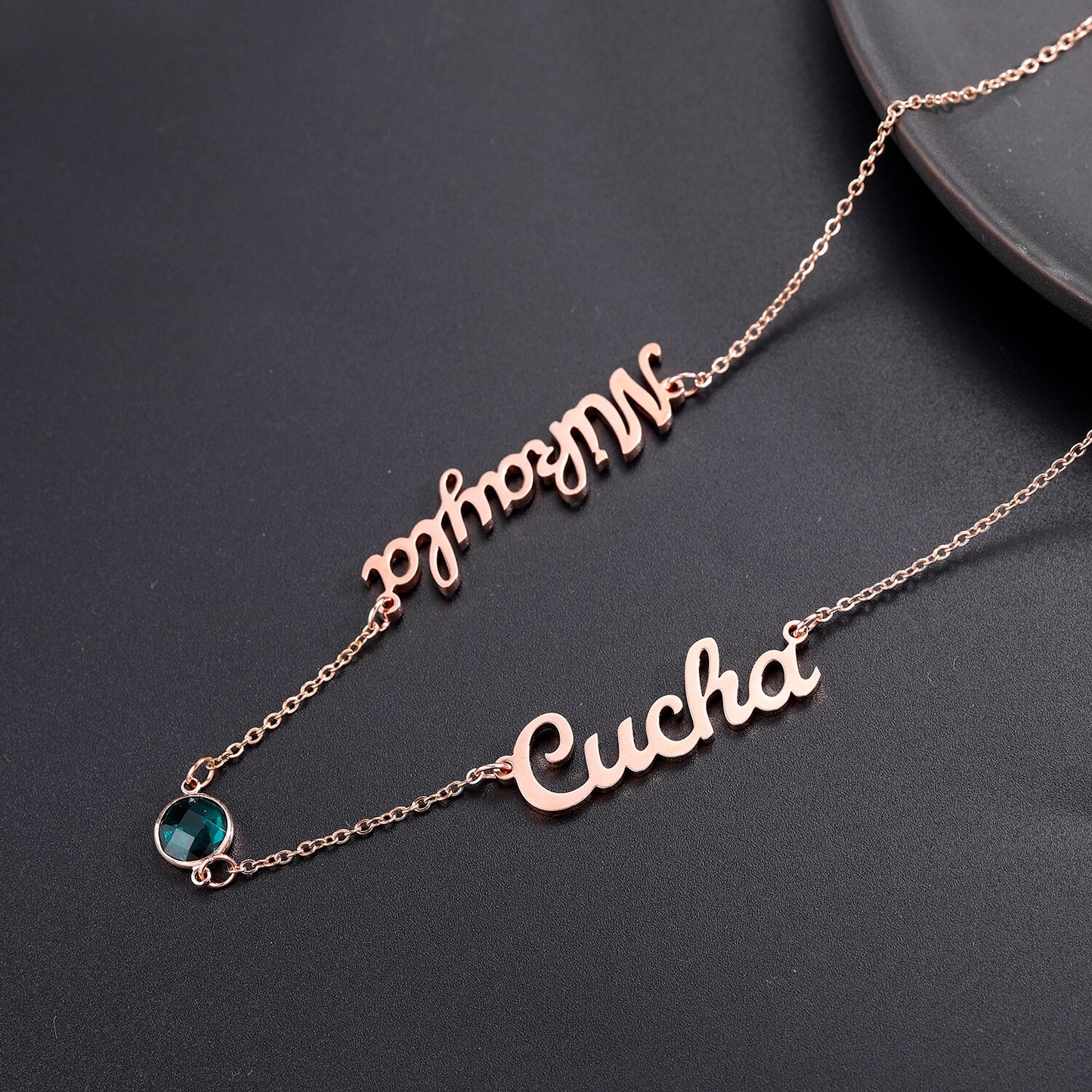 Twin Birthstone Necklace