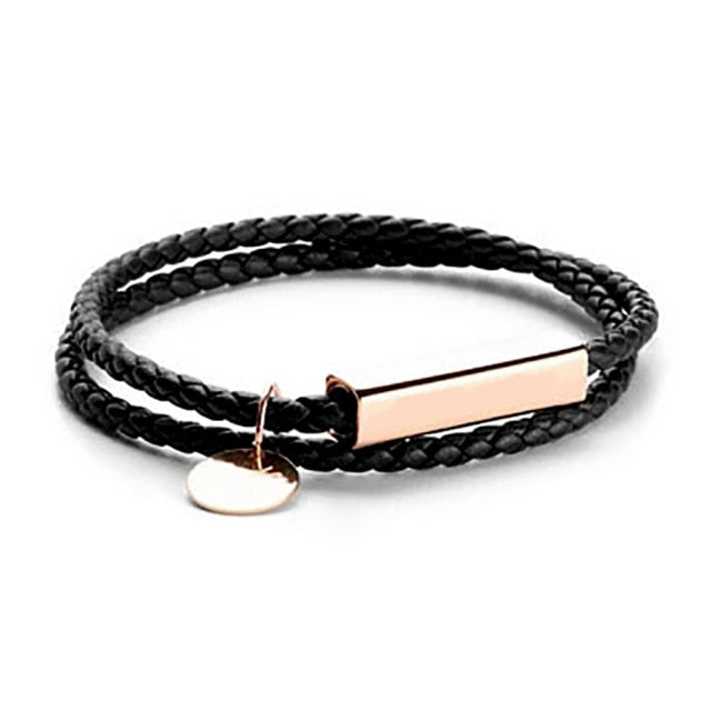 Slim Leather Bracelet