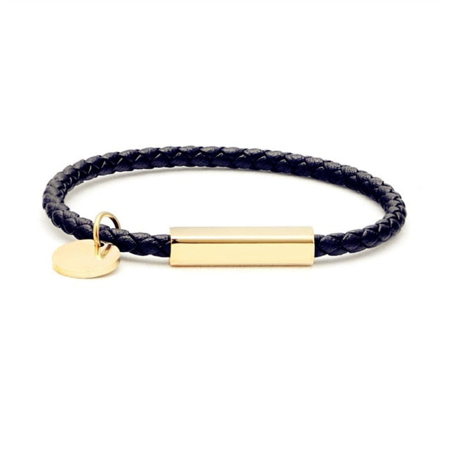 Slim Leather Bracelet