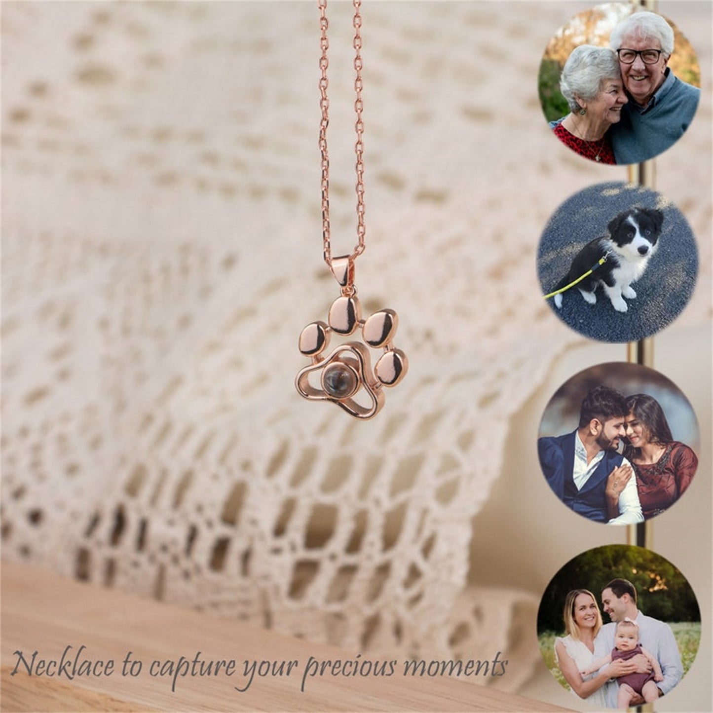 Pet Photo Projection Necklace