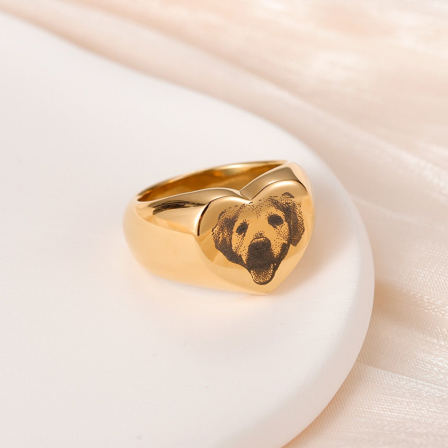 Pet Heart Photo Ring