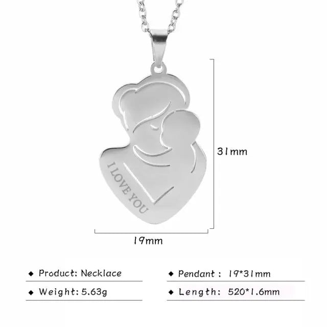 Mother and Baby Necklace