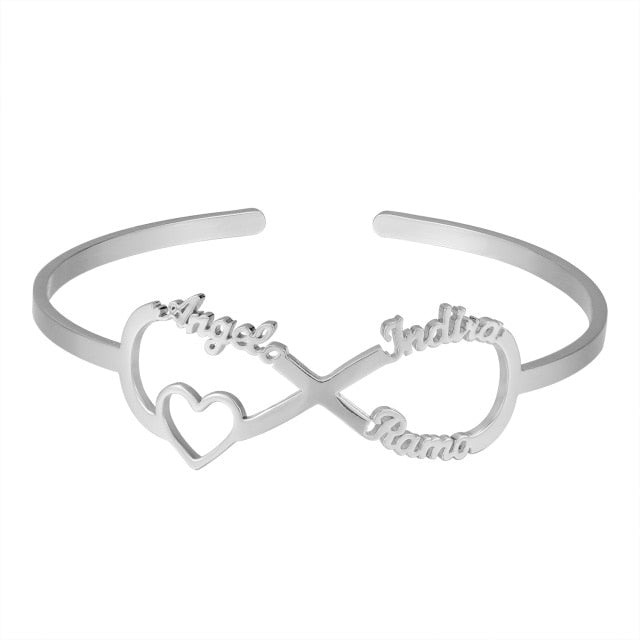 Infinity Loop Name Bracelet