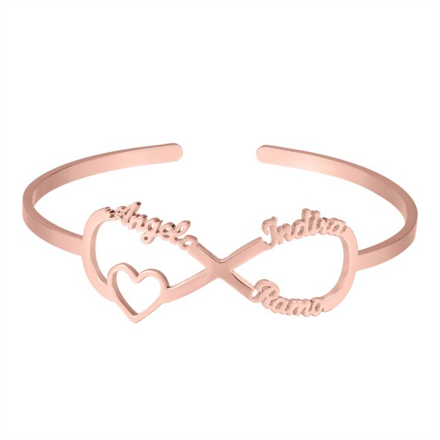 Infinity Loop Name Bracelet