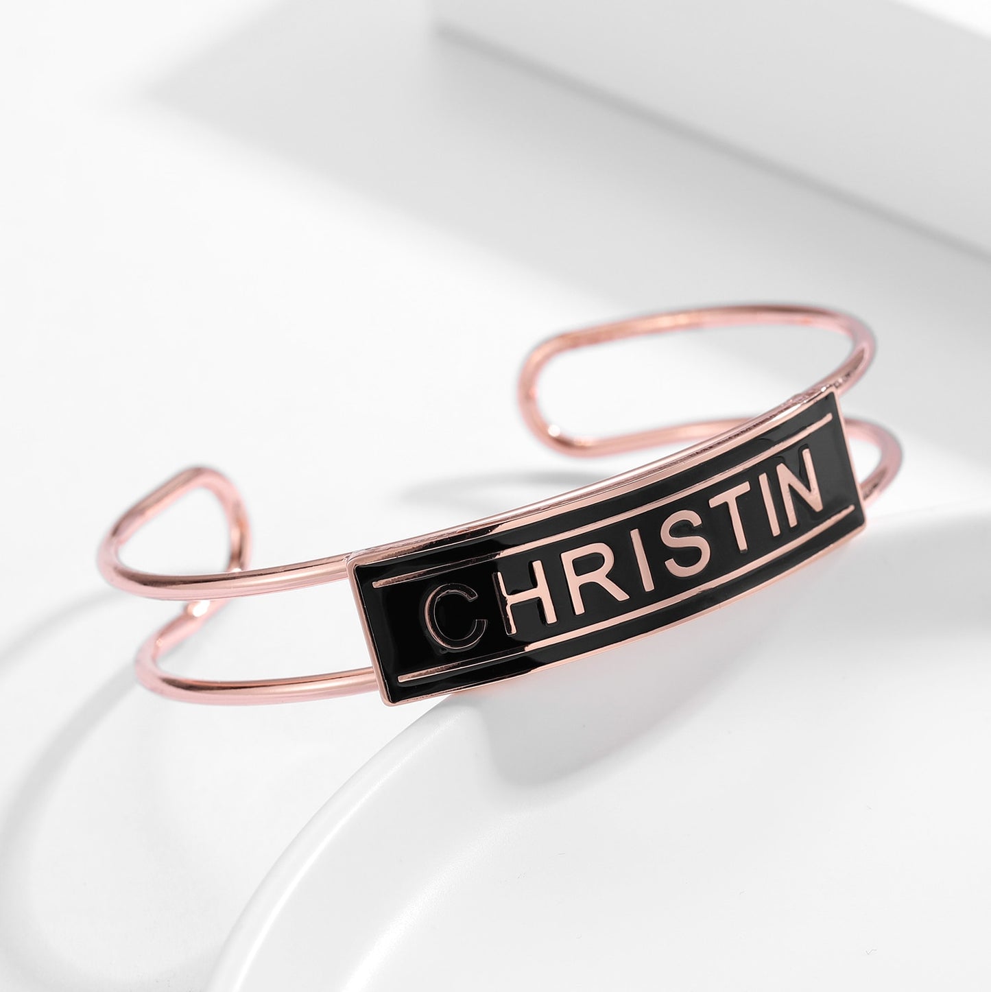 Enamel Name Bracelet