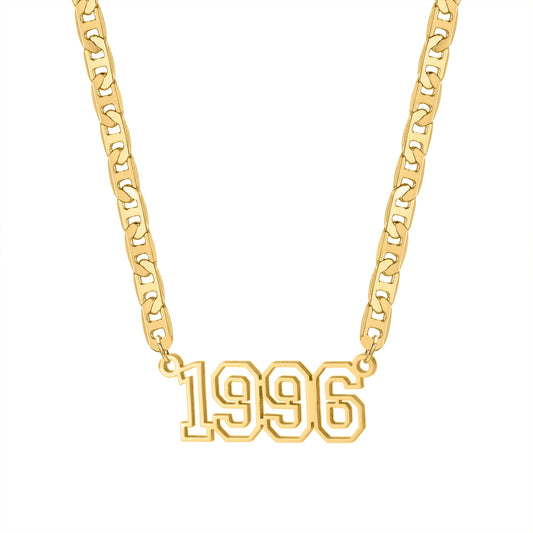 Custom Year Chain Necklace