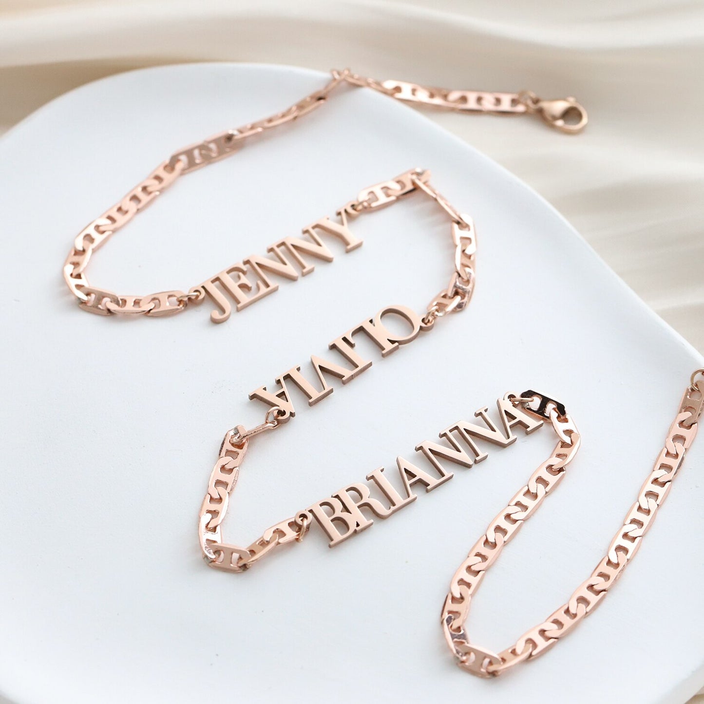 Three Name Necklace