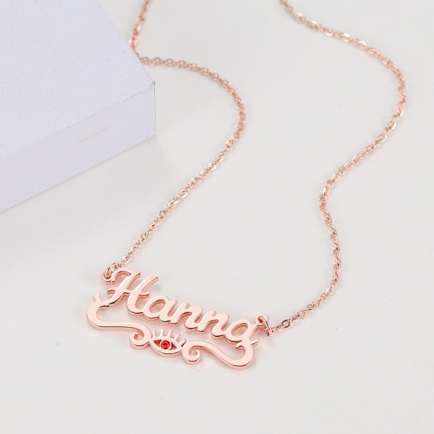 Hamsa Name Necklace