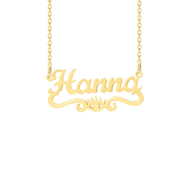 Hamsa Name Necklace