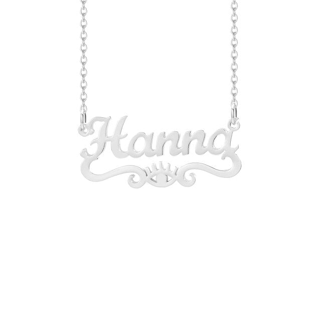 Hamsa Name Necklace